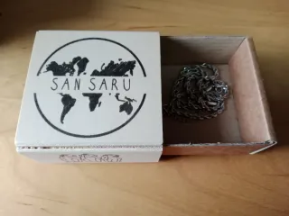 Cadena bañada en plata estilo cordón