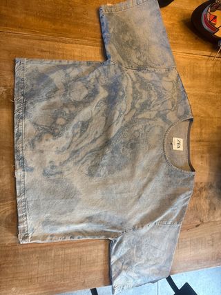 Maglia Jeans Zara effetto marmorizzato