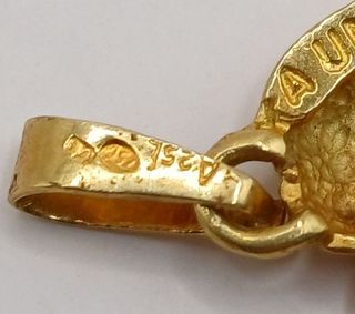 Colgante "Ser único" oro 18k, 2,31gr. Ref. G-932.