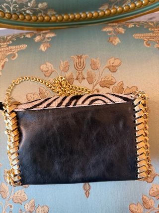 Bolso piel cebra 22x13