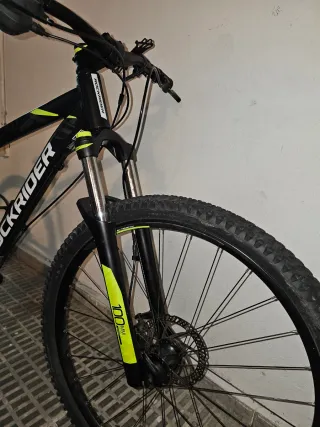 Bicicleta Rockrider ST530 Negra/Amarilla