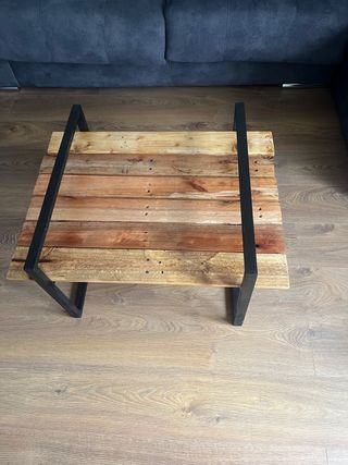 Mesa de centro madera y metal