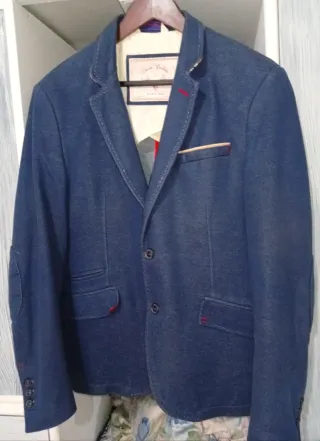 Chaqueta americana azul