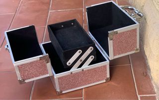 Caja maquillaje o joyero con asa