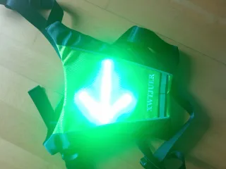 Giubbotto con luci LED lampeggianti