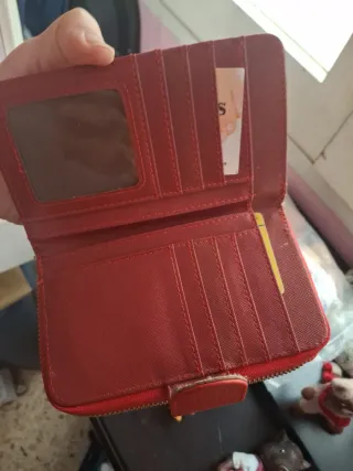 Monedero mujer rojo