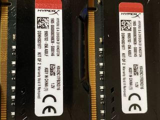 4x8GB DDR4 HyperX Fury RAM