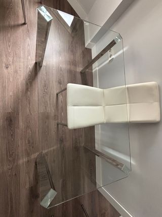 Mesa de cristal moderna salón