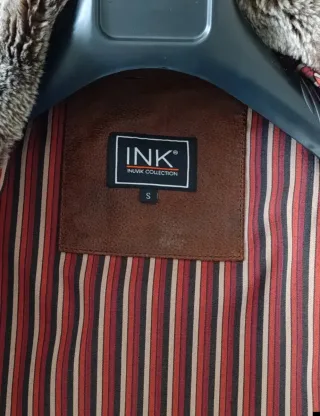 Cazadora de piel marrón