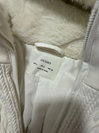 Chaqueta Oysho Talla L Blanca
