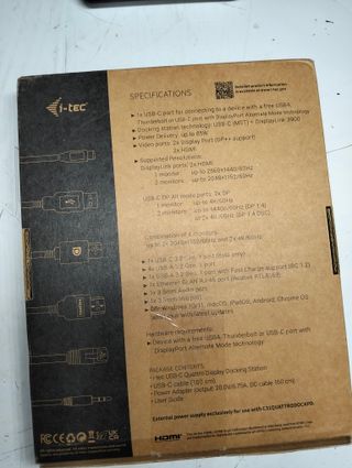 I‑tec Quattro USB‑C Docking Station 2×HDMI 2×DP RJ45 5×USB 3.0