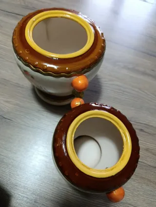 Coppia vasi ceramica Via Veneto