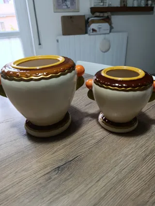 Coppia vasi ceramica Via Veneto