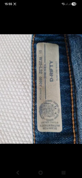 Diesel D-Rifty Jeans Slim Fit Azules
