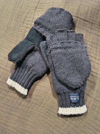 LEG Muffole Convertibili Taglia L Donna Grigio