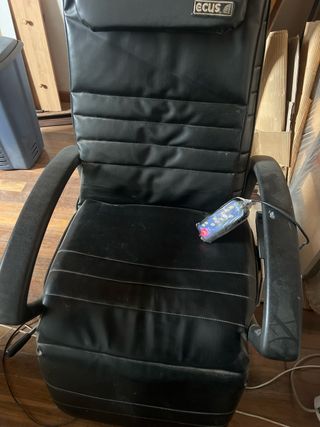 Sofá de Masajes ECUS Negro Piel Sintética