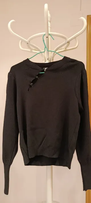 Jersey Negro Abertura Floral