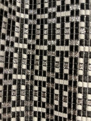 Falda de  Caroll Negra y gris plateado