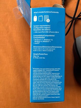 HP Ratón USB con Cable 100