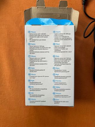 HP Ratón USB con Cable 100