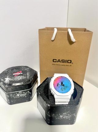 Reloj Casio Blanco y Multicolor