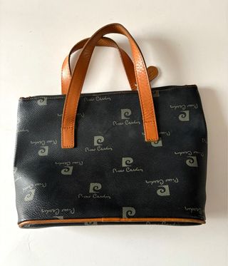 Bolso Pierre Cardin Negro Estampado
