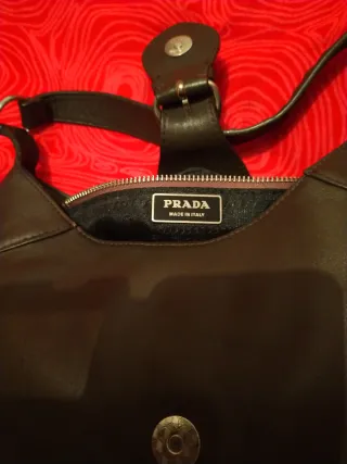 Bolso Prada Años 90 marrón Hombro/Mano