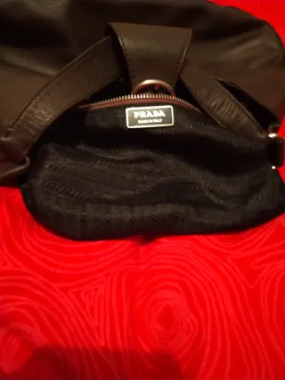 Bolso Prada Años 90 marrón Hombro/Mano