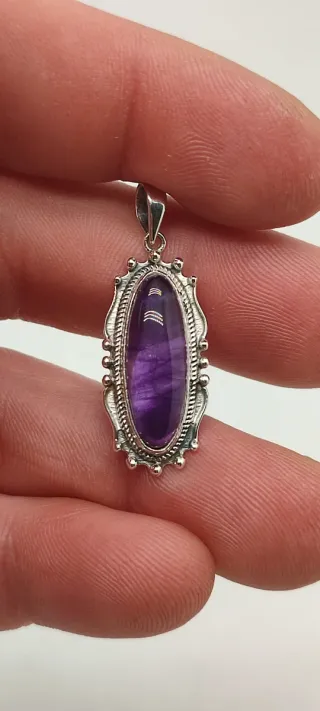 Colgante de Plata y Amatista.