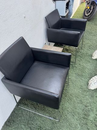 Sillones de oficina negros (2 unidades)