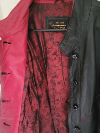 Chaqueta de Piel AL JI PIEL Negra