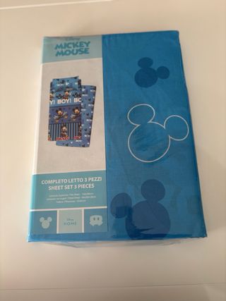Completo letto singolo Topolino Disney