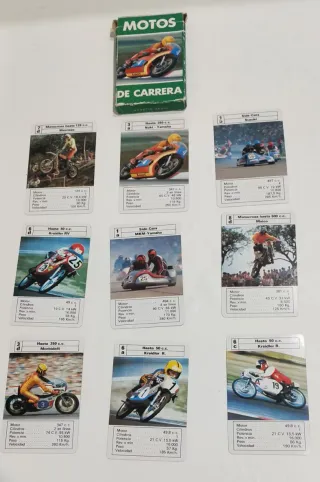 Gioco di Carte Moto da Gara Vintage Anni '80