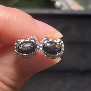 Pendientes Pietersita Natural