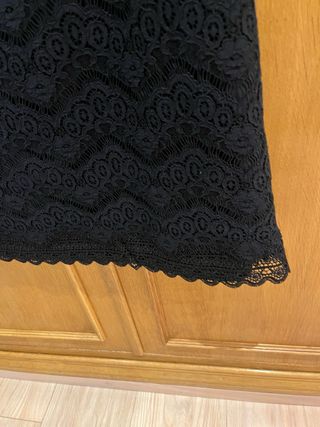 Falda de Caroll encaje negro