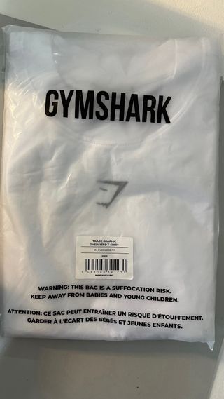 Camiseta Gymshark Blanca Talla M
