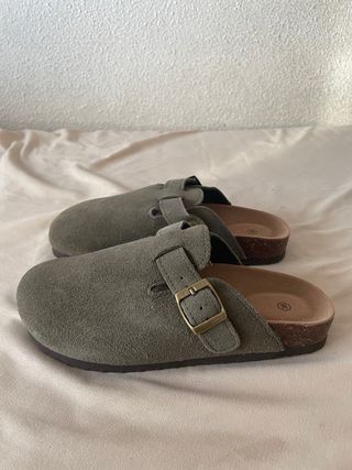 Zuecos Blendex Talla 38 Verde Oliva
