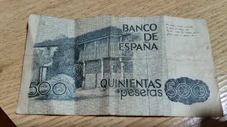 Billete 500 Pesetas España Rosalía de Castro