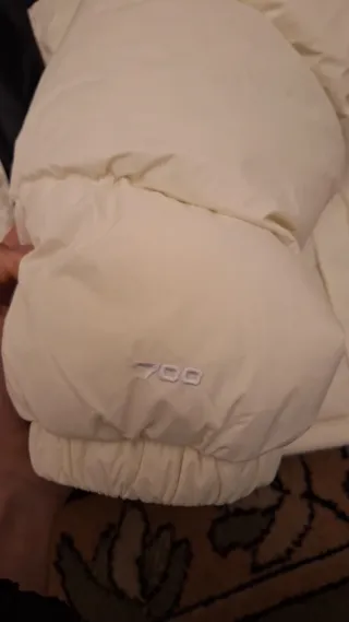 The North Face plumífero blanco y negro Talla M