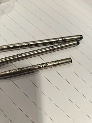 2 ricambi Montblanc e 1 ricambi Cartier