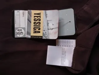 Falda larga acampanada marrón con cinturón