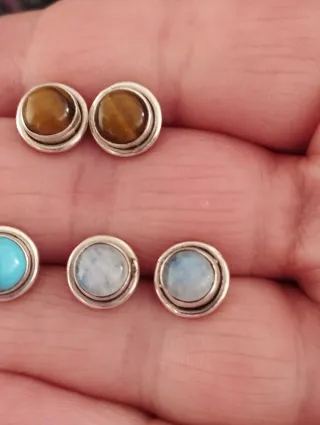 Pendientes Plata Ley.PRECIO PAR