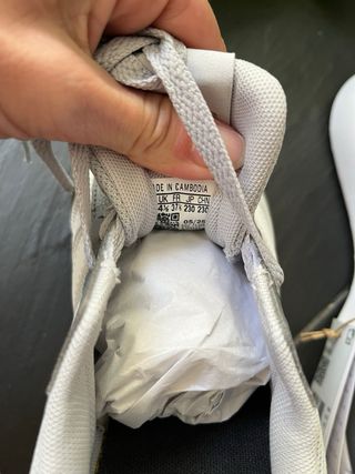 Zapatillas Adidas Running Gris/Blanco Talla 37 1/3