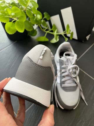 Zapatillas Adidas Running Gris/Blanco Talla 37 1/3