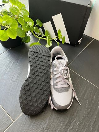 Zapatillas Adidas Running Gris/Blanco Talla 37 1/3