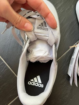 Zapatillas Adidas Running Gris/Blanco Talla 37 1/3