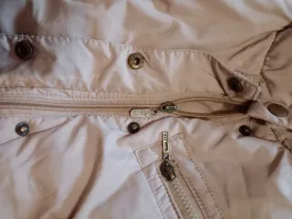Chaquetón mujer beige