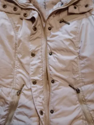 Chaquetón mujer beige