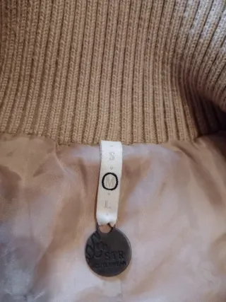 Chaquetón mujer beige