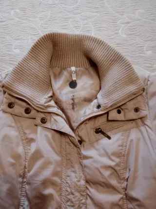 Chaquetón mujer beige